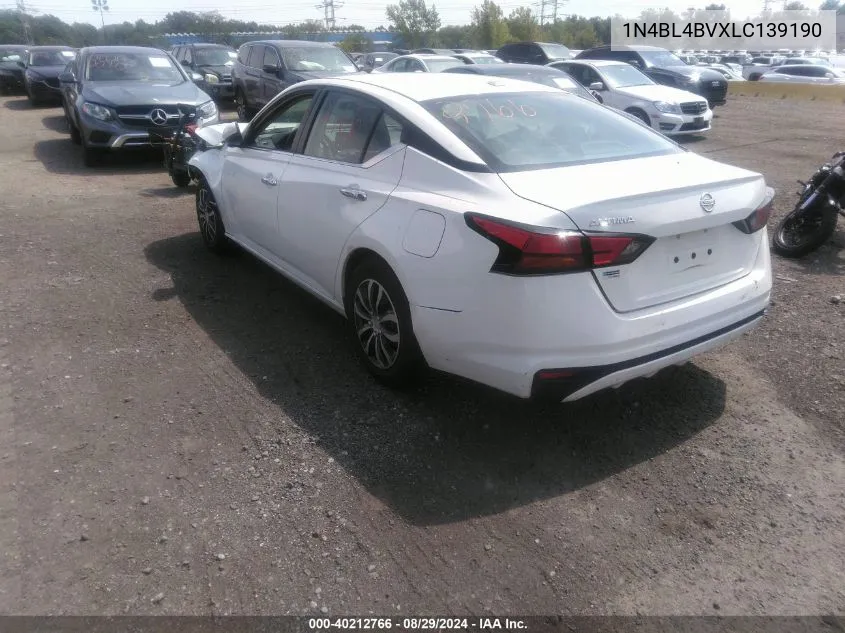 2020 Nissan Altima S Fwd VIN: 1N4BL4BVXLC139190 Lot: 40212766