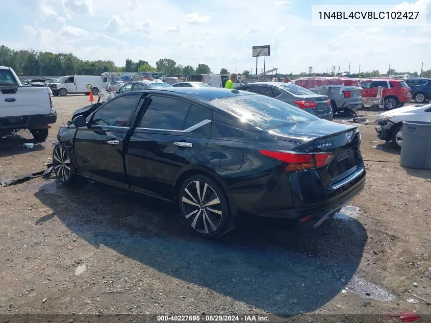 2020 Nissan Altima Sr Fwd VIN: 1N4BL4CV8LC102427 Lot: 40227695