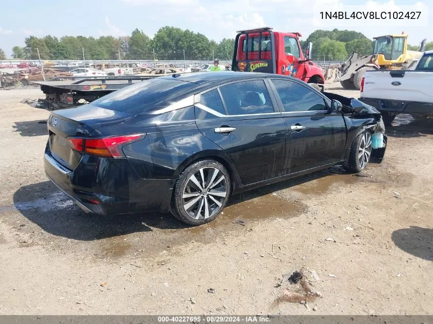 2020 Nissan Altima Sr Fwd VIN: 1N4BL4CV8LC102427 Lot: 40227695