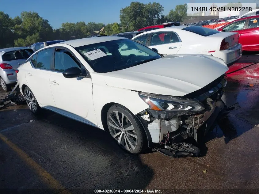 1N4BL4CV8LN302258 2020 Nissan Altima Sr Fwd