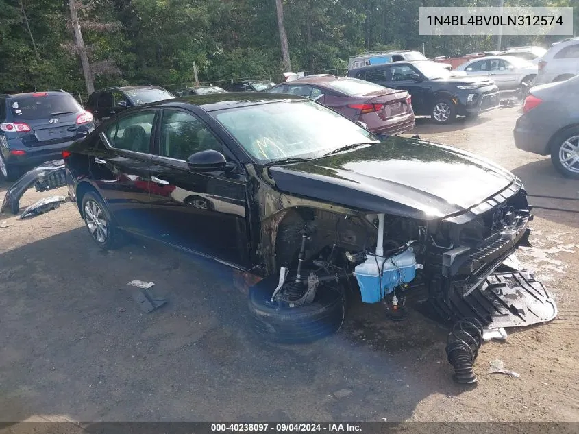 2020 Nissan Altima S Fwd VIN: 1N4BL4BV0LN312574 Lot: 40238097