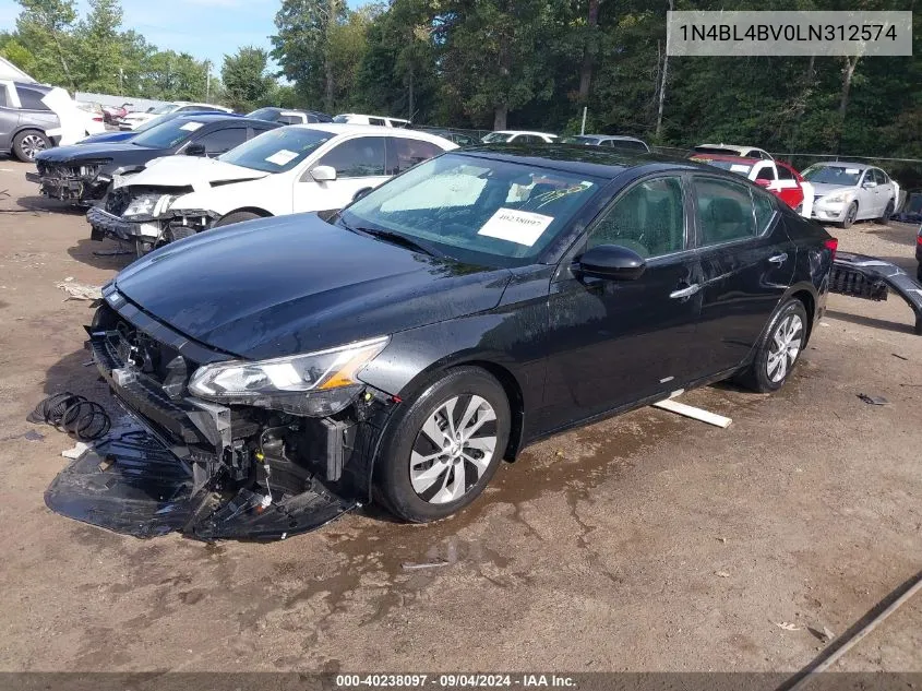 2020 Nissan Altima S Fwd VIN: 1N4BL4BV0LN312574 Lot: 40238097