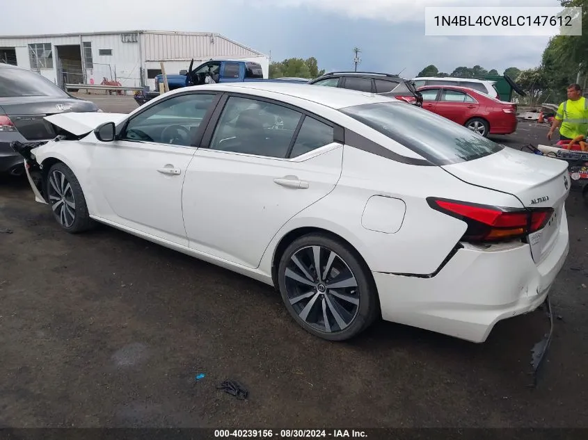 2020 Nissan Altima Sr Fwd VIN: 1N4BL4CV8LC147612 Lot: 40239156