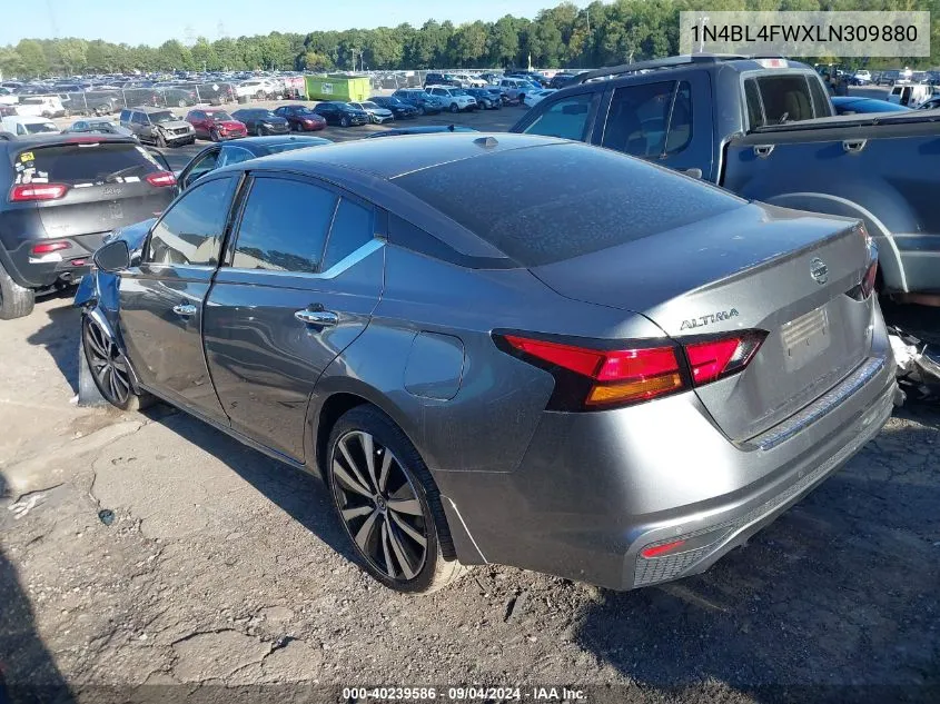 2020 Nissan Altima Platinum VIN: 1N4BL4FWXLN309880 Lot: 40239586