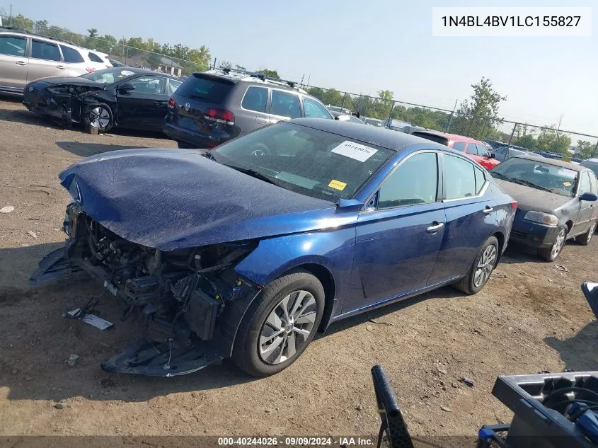 2020 Nissan Altima S Fwd VIN: 1N4BL4BV1LC155827 Lot: 40244026