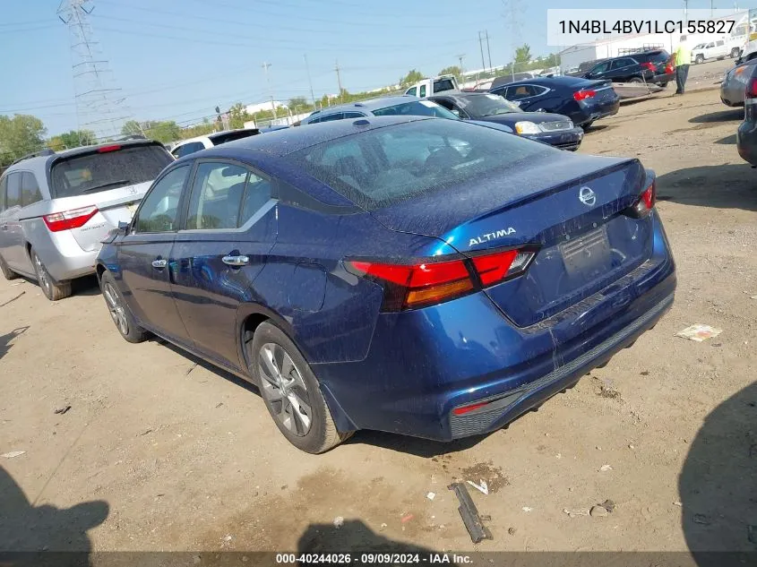 2020 Nissan Altima S Fwd VIN: 1N4BL4BV1LC155827 Lot: 40244026