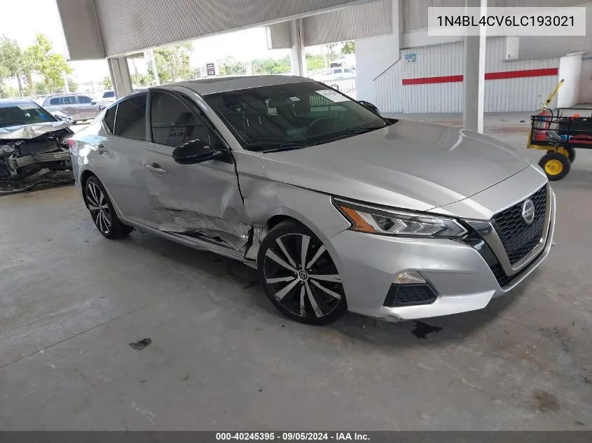 2020 Nissan Altima Sr VIN: 1N4BL4CV6LC193021 Lot: 40245395