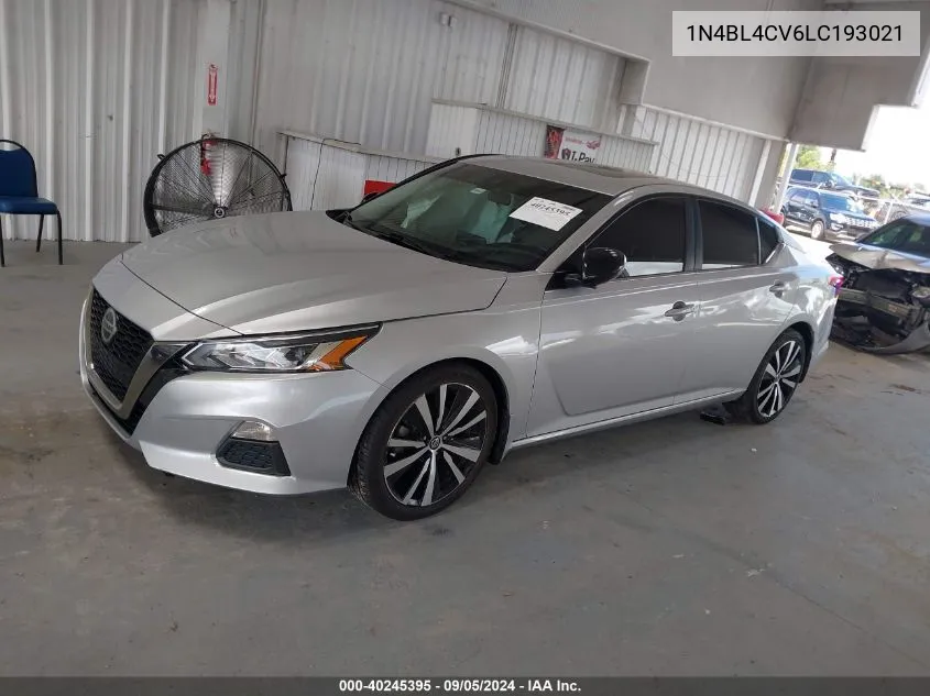 2020 Nissan Altima Sr VIN: 1N4BL4CV6LC193021 Lot: 40245395