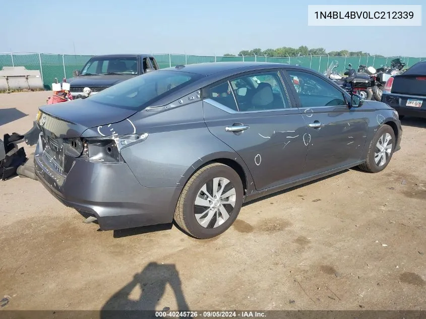 1N4BL4BV0LC212339 2020 Nissan Altima S Fwd