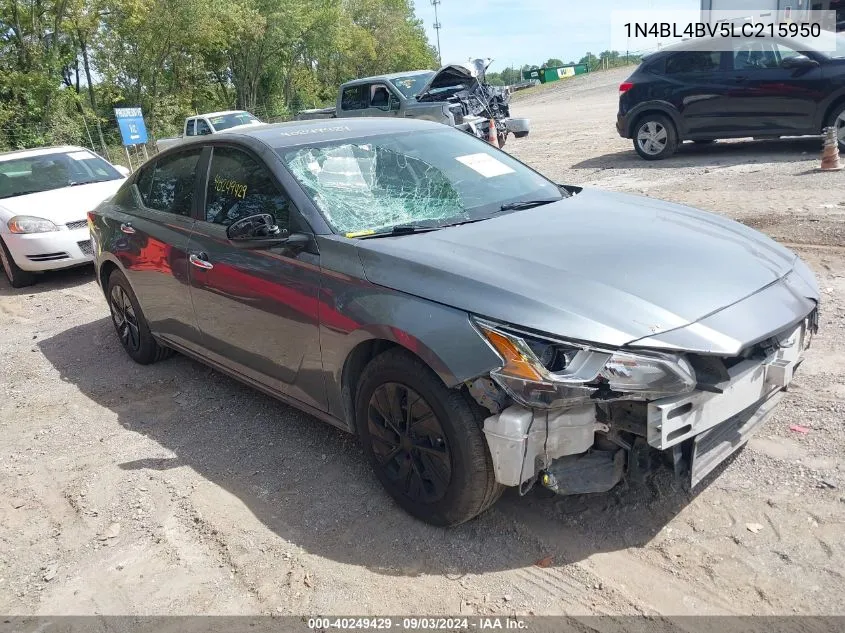 2020 Nissan Altima S Fwd VIN: 1N4BL4BV5LC215950 Lot: 40249429