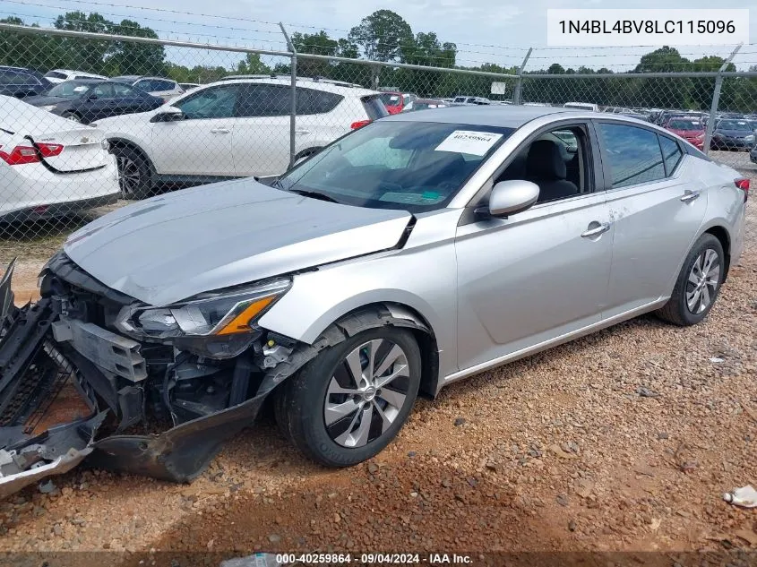 2020 Nissan Altima S VIN: 1N4BL4BV8LC115096 Lot: 40259864