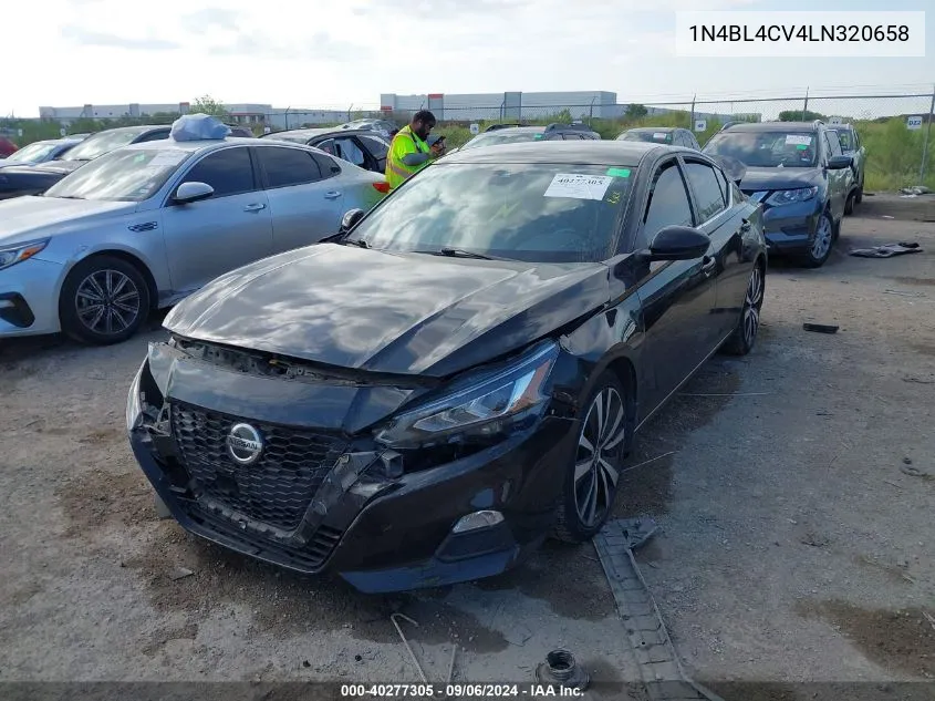 2020 Nissan Altima Sr Fwd VIN: 1N4BL4CV4LN320658 Lot: 40277305