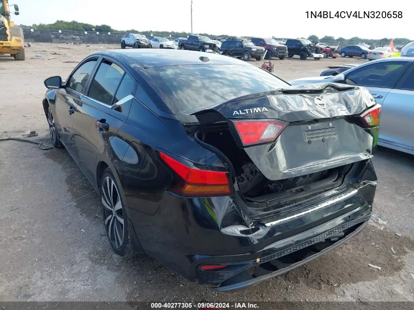 2020 Nissan Altima Sr Fwd VIN: 1N4BL4CV4LN320658 Lot: 40277305