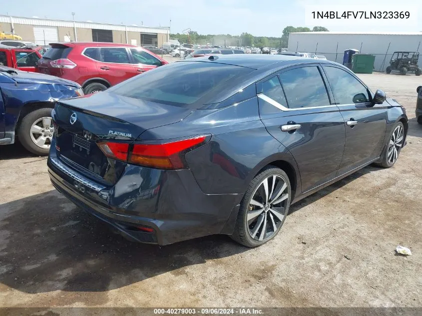 2020 Nissan Altima Platinum Fwd VIN: 1N4BL4FV7LN323369 Lot: 40279003