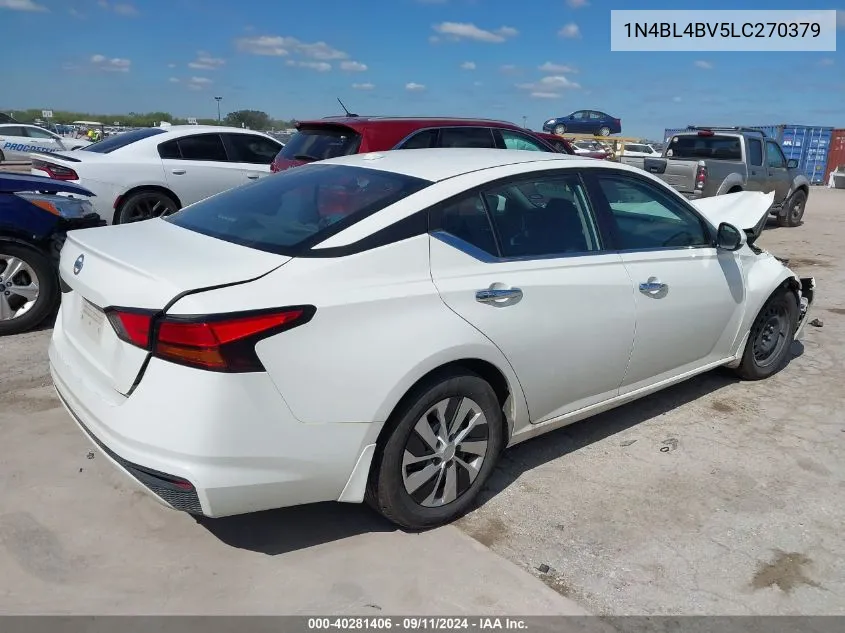 2020 Nissan Altima S VIN: 1N4BL4BV5LC270379 Lot: 40281406