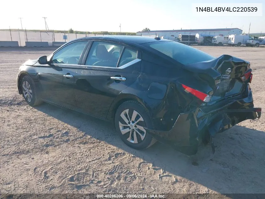 2020 Nissan Altima S Fwd VIN: 1N4BL4BV4LC220539 Lot: 40286206