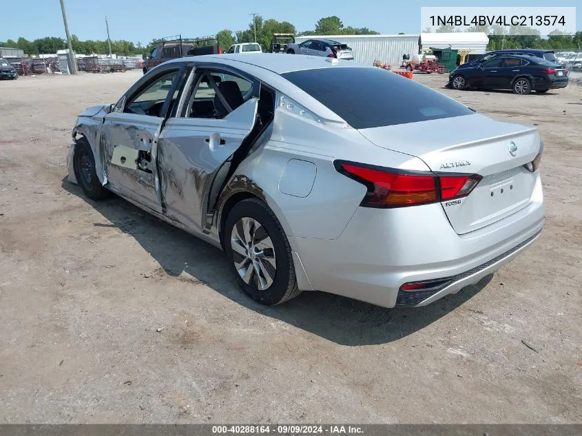 2020 Nissan Altima S Fwd VIN: 1N4BL4BV4LC213574 Lot: 40288164