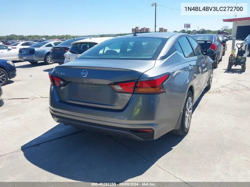 2020 Nissan Altima S Fwd VIN: 1N4BL4BV3LC272700 Lot: 40295259