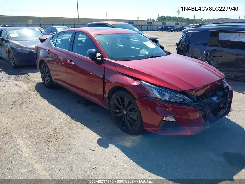 2020 Nissan Altima Sr VIN: 1N4BL4CV8LC229940 Lot: 40297676