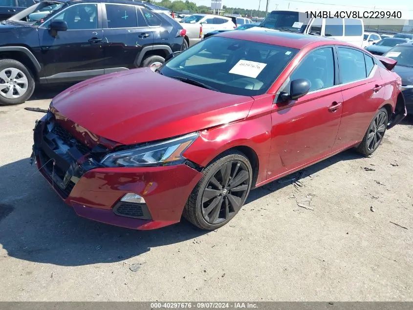 2020 Nissan Altima Sr VIN: 1N4BL4CV8LC229940 Lot: 40297676