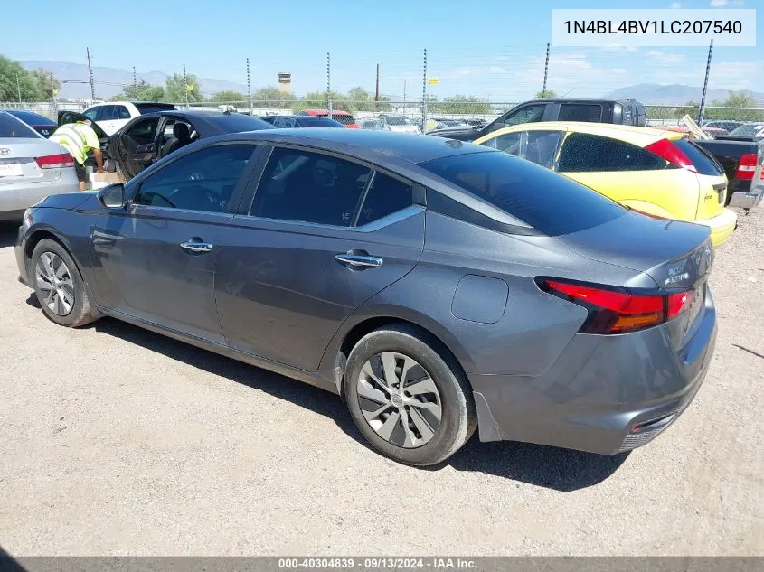 2020 Nissan Altima S Fwd VIN: 1N4BL4BV1LC207540 Lot: 40304839