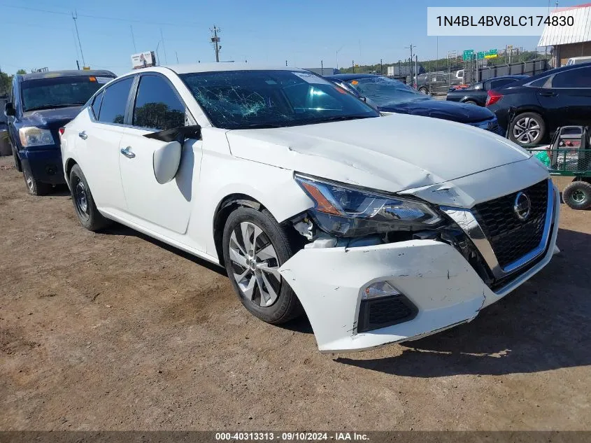 2020 Nissan Altima S Fwd VIN: 1N4BL4BV8LC174830 Lot: 40313313