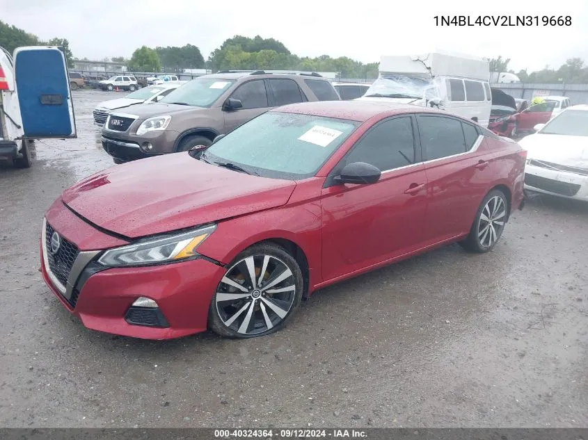 1N4BL4CV2LN319668 2020 Nissan Altima Sr Fwd