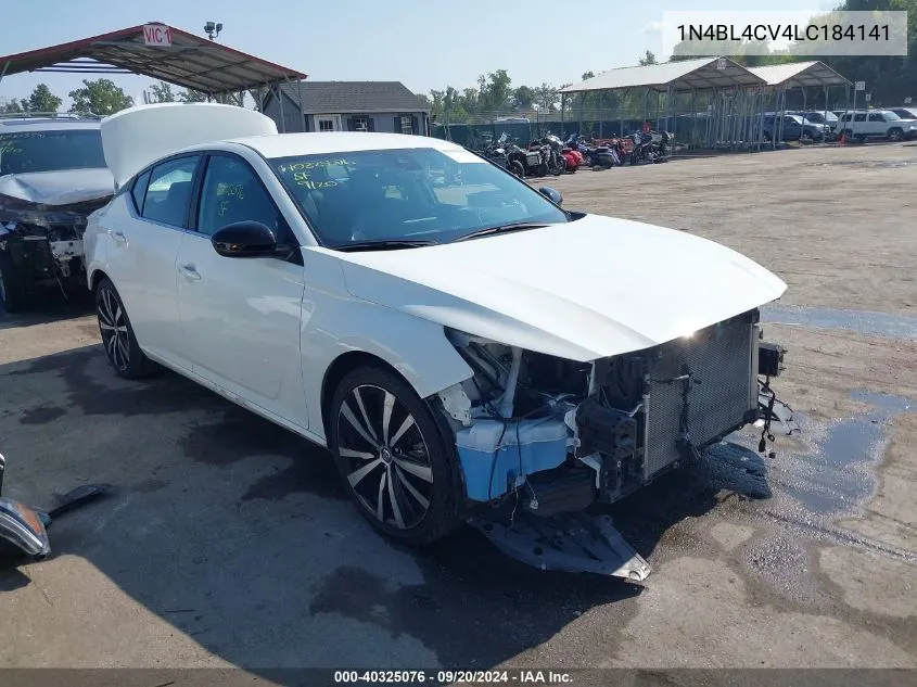 2020 Nissan Altima Sr Fwd VIN: 1N4BL4CV4LC184141 Lot: 40325076