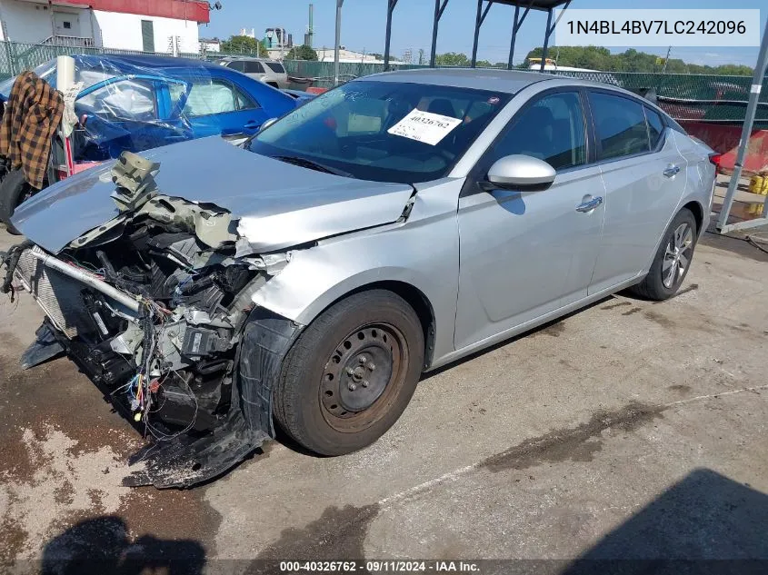 2020 Nissan Altima S Fwd VIN: 1N4BL4BV7LC242096 Lot: 40326762