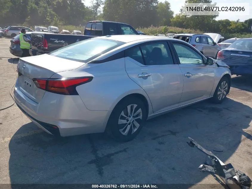 2020 Nissan Altima S Fwd VIN: 1N4BL4BV7LC242096 Lot: 40326762