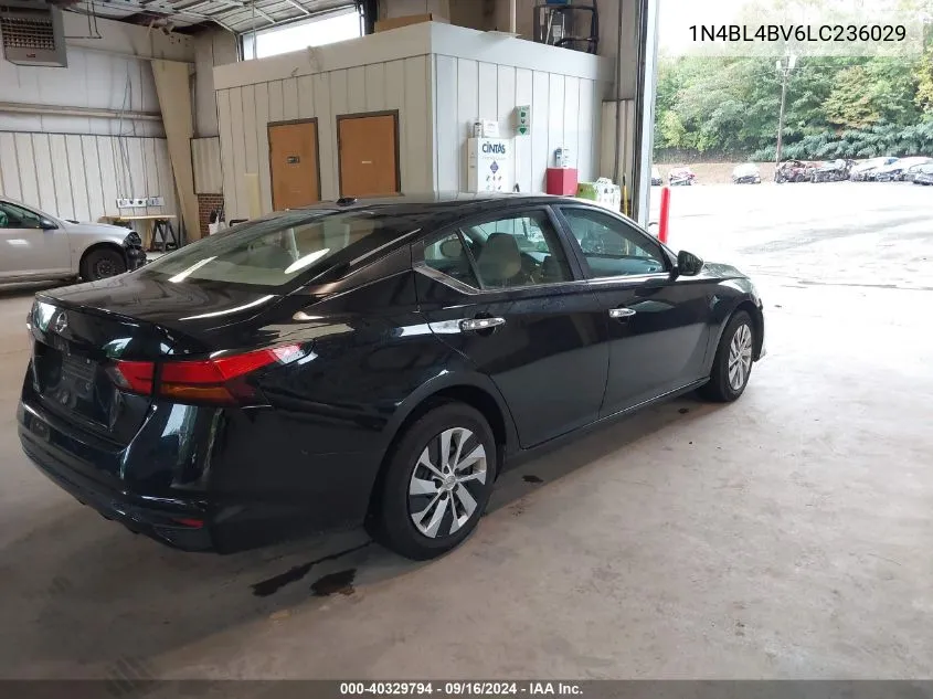 2020 Nissan Altima S Fwd VIN: 1N4BL4BV6LC236029 Lot: 40329794