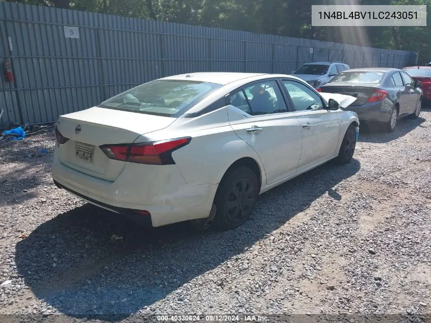 2020 Nissan Altima S Fwd VIN: 1N4BL4BV1LC243051 Lot: 40330624