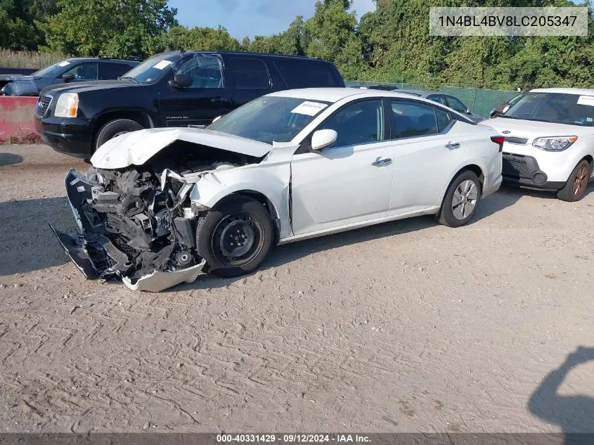 2020 Nissan Altima S Fwd VIN: 1N4BL4BV8LC205347 Lot: 40331429