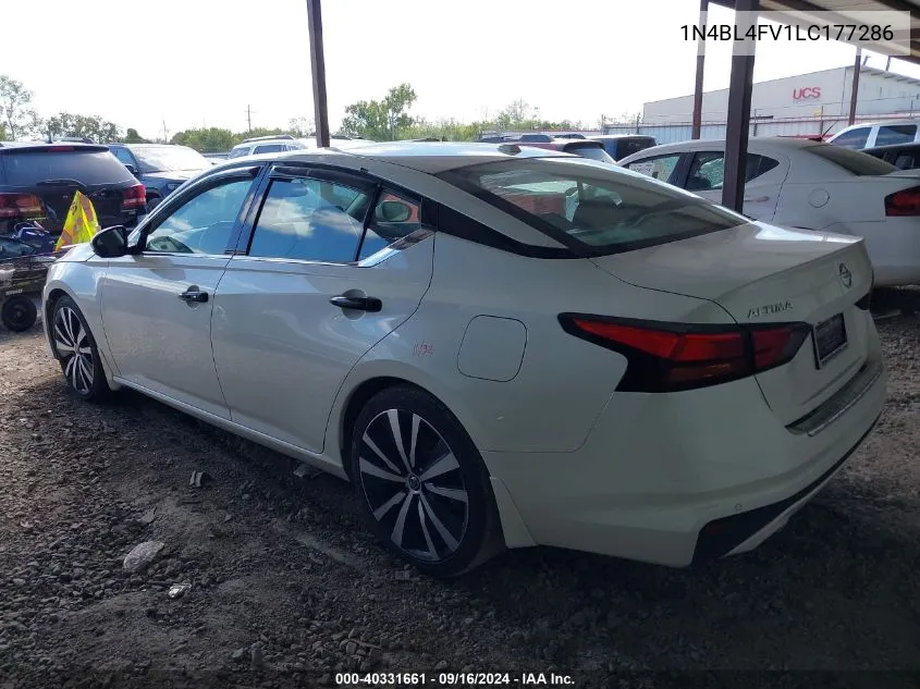 2020 Nissan Altima Platinum Fwd VIN: 1N4BL4FV1LC177286 Lot: 40331661