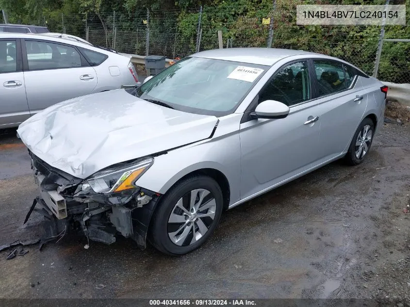 2020 Nissan Altima S Fwd VIN: 1N4BL4BV7LC240154 Lot: 40341656