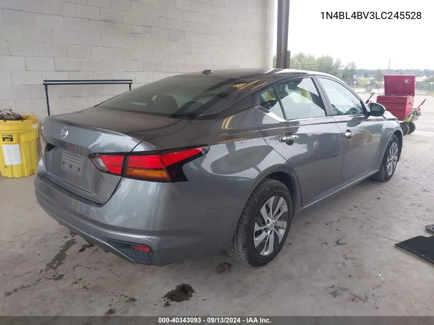 2020 Nissan Altima S VIN: 1N4BL4BV3LC245528 Lot: 40343093