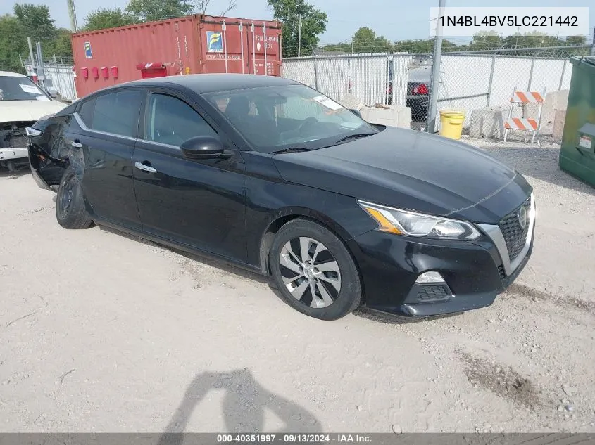 2020 Nissan Altima S Fwd VIN: 1N4BL4BV5LC221442 Lot: 40351997