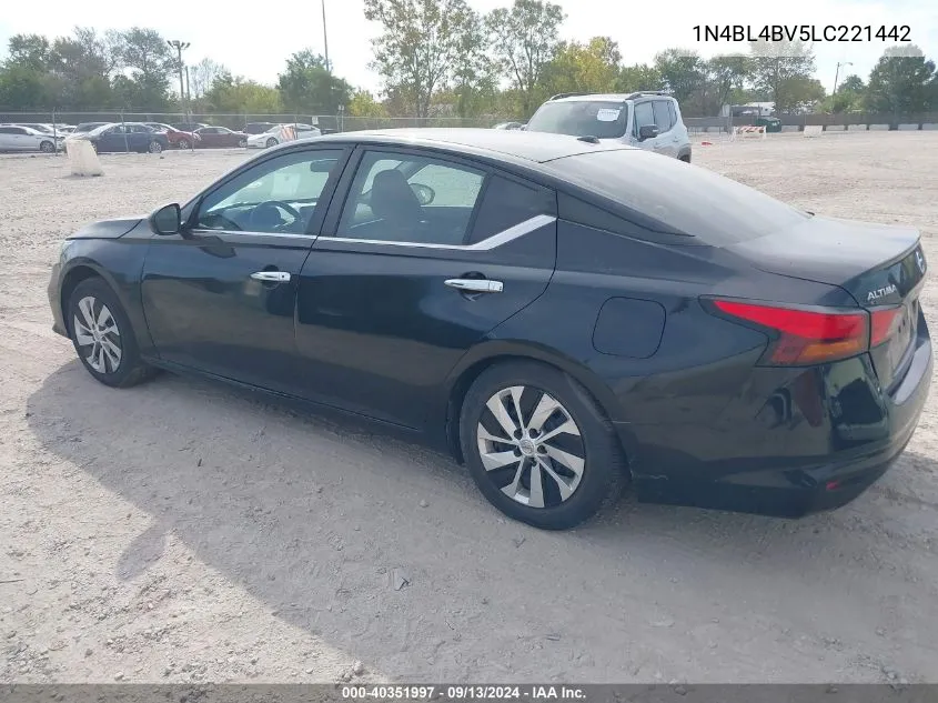 2020 Nissan Altima S Fwd VIN: 1N4BL4BV5LC221442 Lot: 40351997