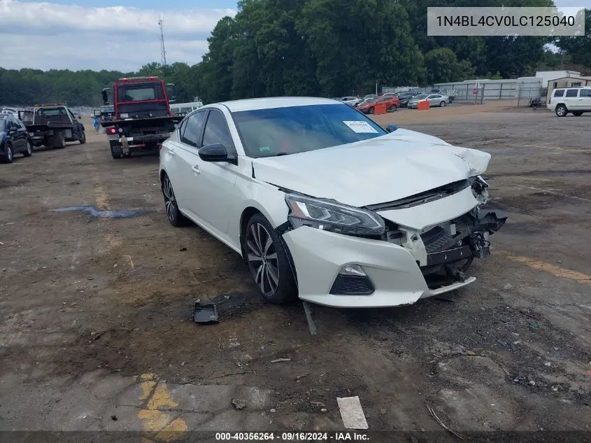 2020 Nissan Altima Sr Fwd VIN: 1N4BL4CV0LC125040 Lot: 40356264