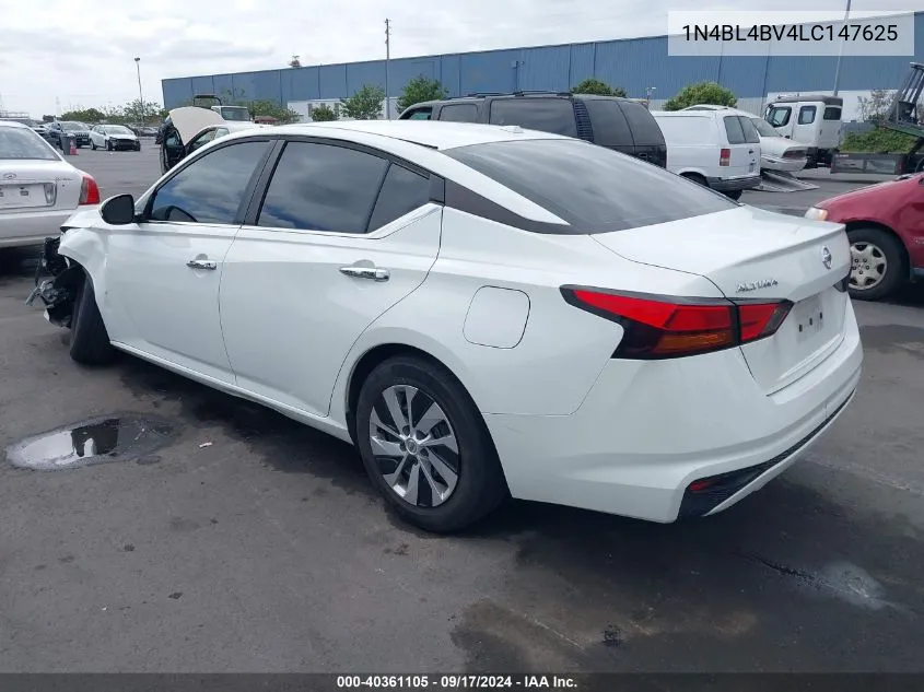 1N4BL4BV4LC147625 2020 Nissan Altima S Fwd