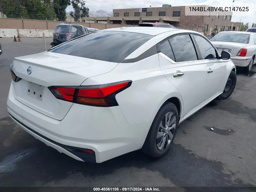 2020 Nissan Altima S Fwd VIN: 1N4BL4BV4LC147625 Lot: 40361105