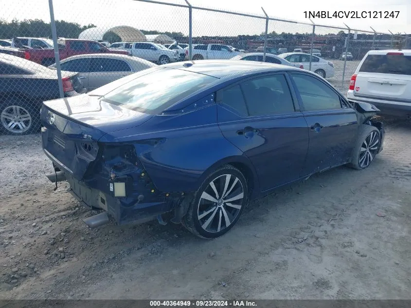 2020 Nissan Altima Sr Fwd VIN: 1N4BL4CV2LC121247 Lot: 40364949