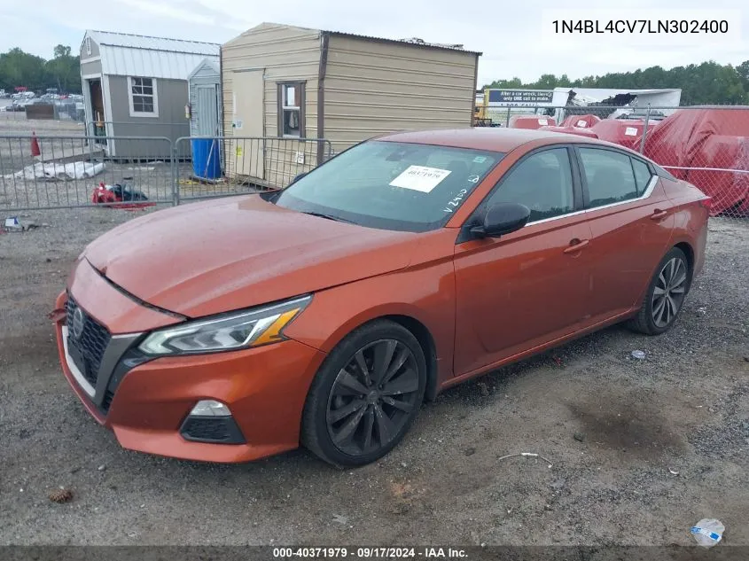 1N4BL4CV7LN302400 2020 Nissan Altima Sr Fwd