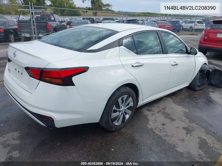 2020 Nissan Altima S Fwd VIN: 1N4BL4BV2LC208390 Lot: 40382888