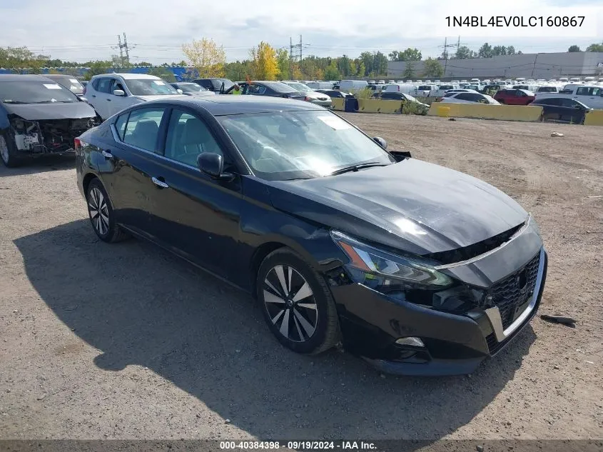 2020 Nissan Altima Sl Fwd VIN: 1N4BL4EV0LC160867 Lot: 40384398