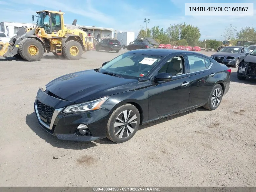 2020 Nissan Altima Sl Fwd VIN: 1N4BL4EV0LC160867 Lot: 40384398