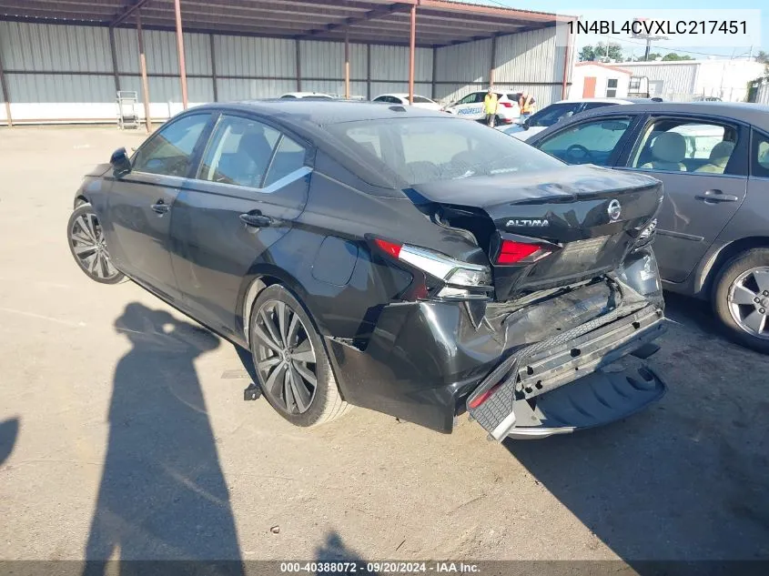 1N4BL4CVXLC217451 2020 Nissan Altima Sr Fwd