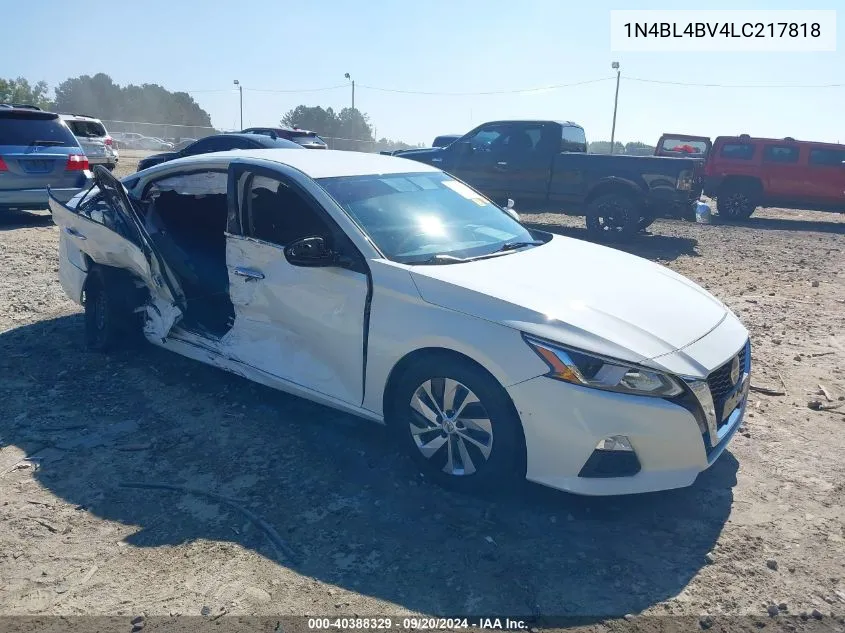 2020 Nissan Altima S Fwd VIN: 1N4BL4BV4LC217818 Lot: 40388329