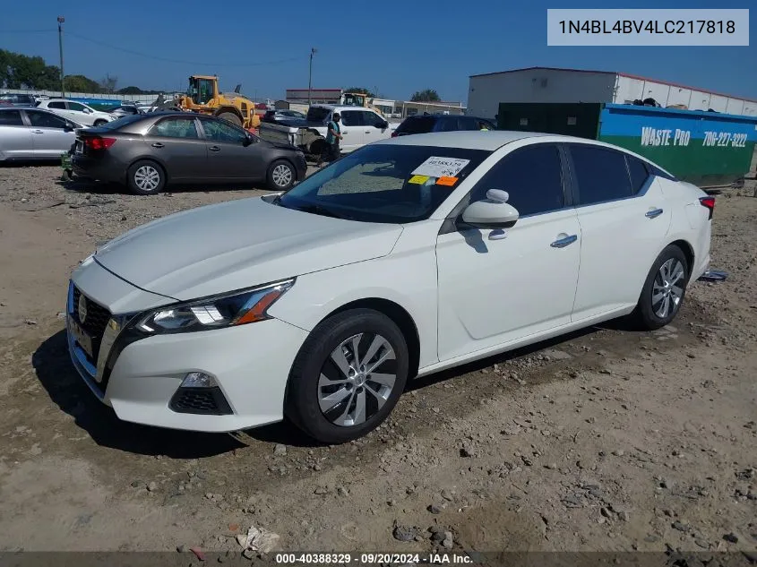 2020 Nissan Altima S Fwd VIN: 1N4BL4BV4LC217818 Lot: 40388329