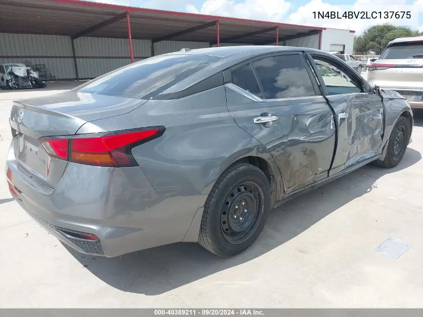 2020 Nissan Altima S Fwd VIN: 1N4BL4BV2LC137675 Lot: 40389211